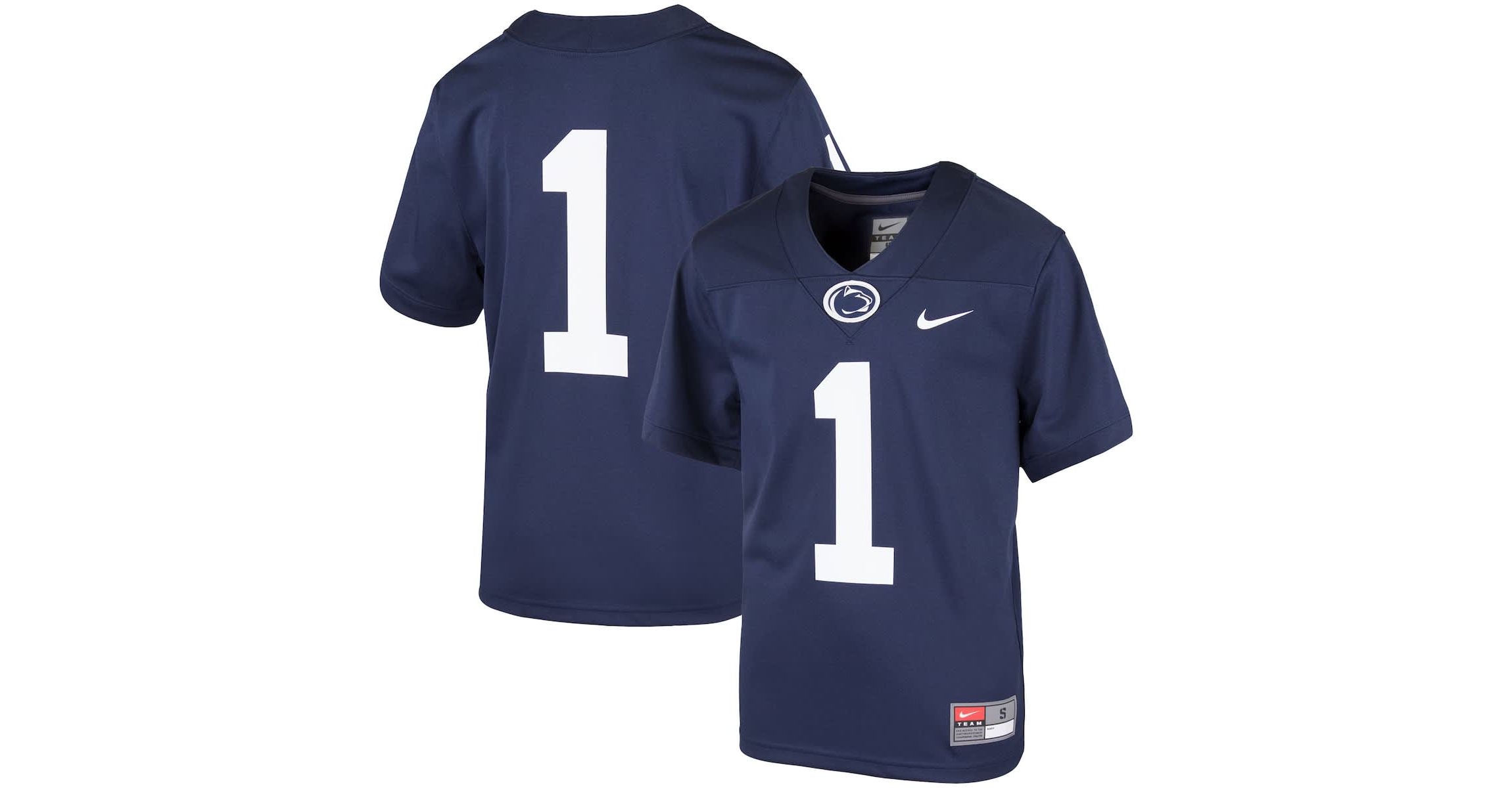 NCAA Nike #1 Penn State Nittany Lions Team Replica Football Jersey