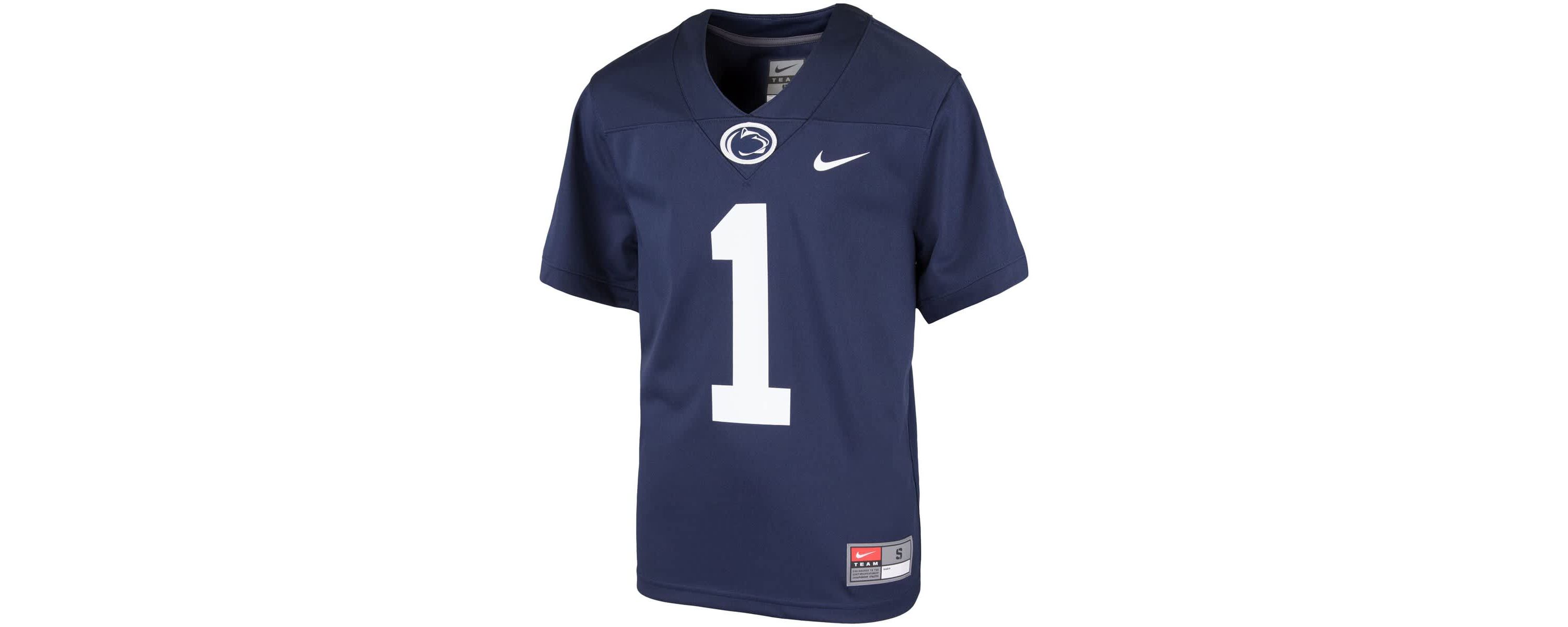NCAA Nike #1 Penn State Nittany Lions Team Replica Football Jersey