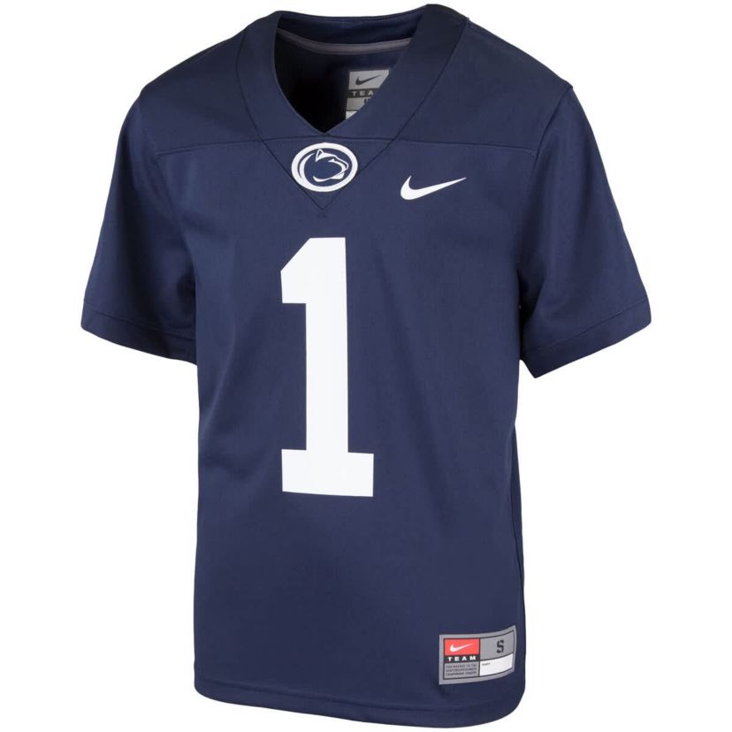 NCAA Nike #1 Penn State Nittany Lions Team Replica Football Jersey