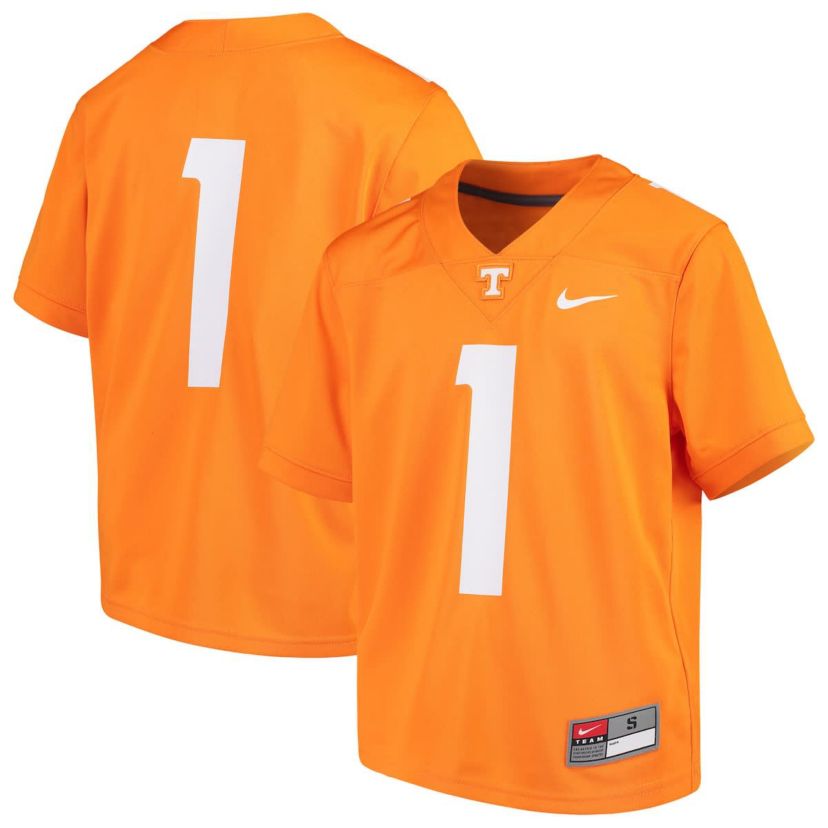 NCAA Nike #1 Tennessee Tennessee Volunteers Team Replica Football Jersey