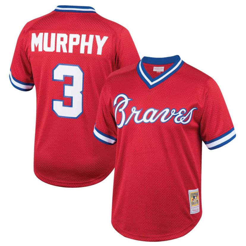 MLB Dale Murphy Atlanta Braves Cooperstown Collection Mesh Batting Practice Jersey