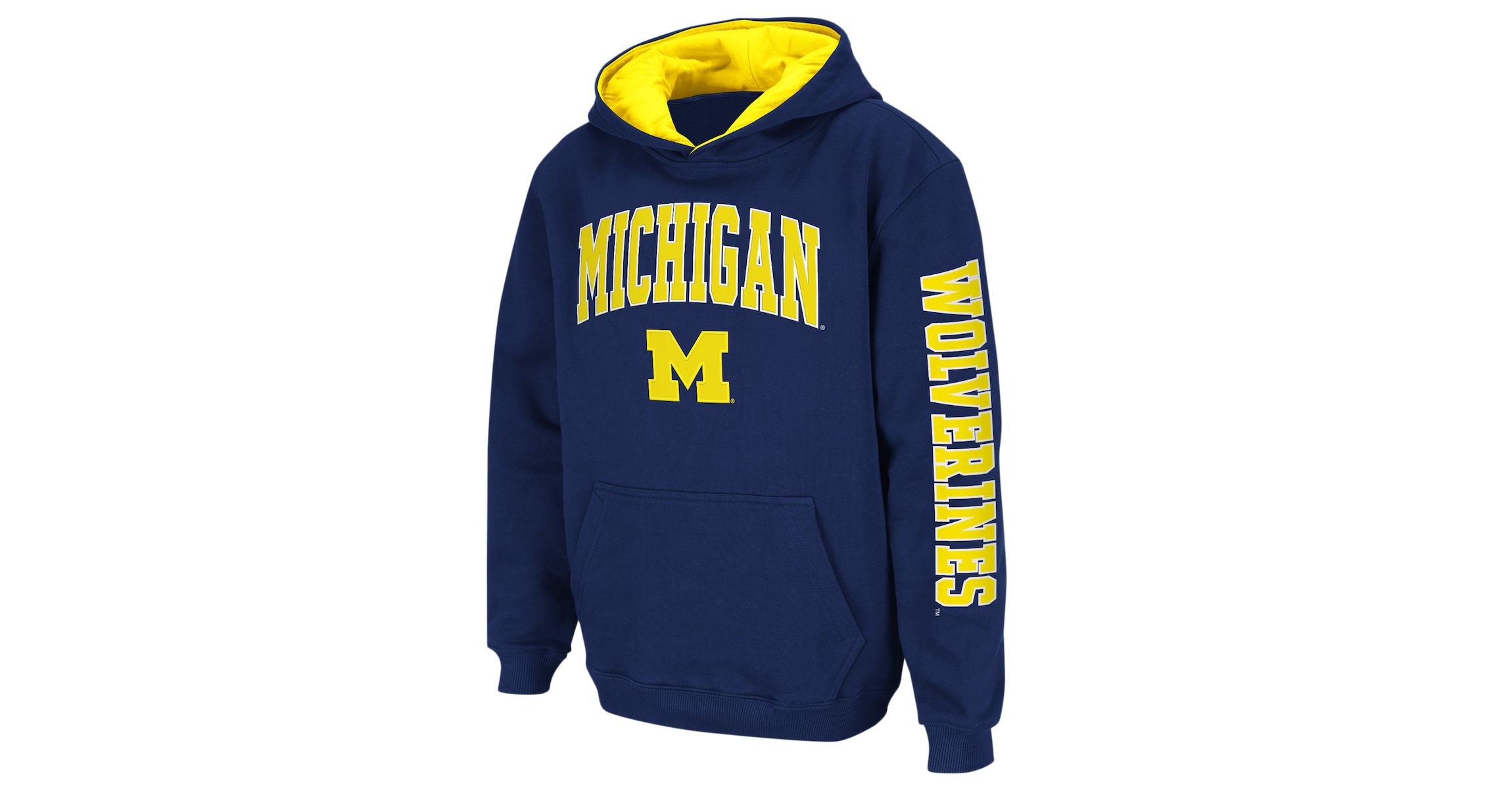 NCAA Michigan Wolverines 2-Hit Team Pullover Hoodie