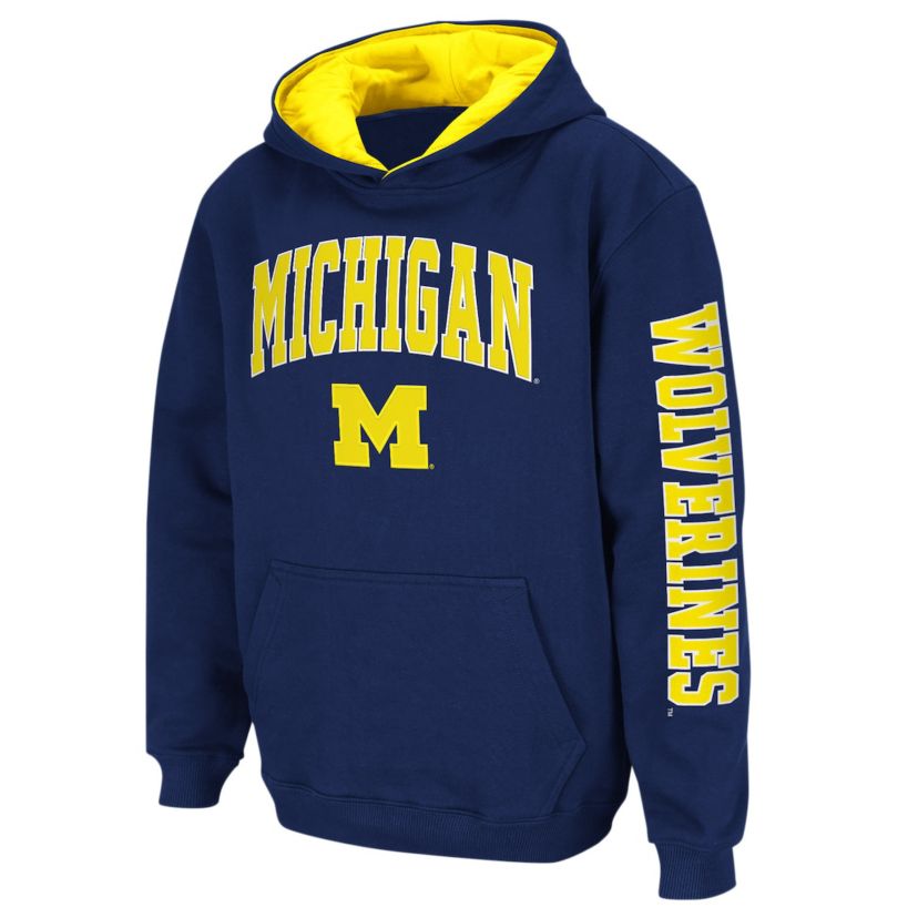 NCAA Michigan Wolverines 2-Hit Team Pullover Hoodie