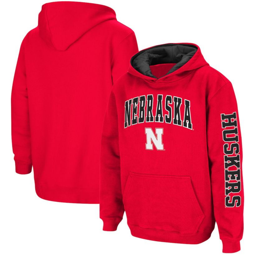 NCAA Nebraska Huskers 2-Hit Team Pullover Hoodie