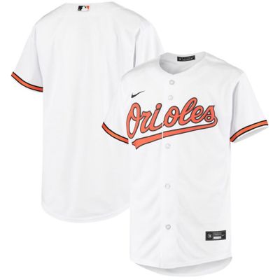 Youth MLB Nike Baltimore Orioles Home Replica Team Jersey, White, Medium