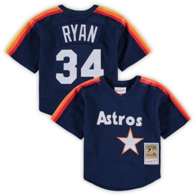 Mitchell & Ness Youth MLB Preschool & Nolan Ryan Houston Astros Cooperstown Collection Mesh Batting Practice Jersey