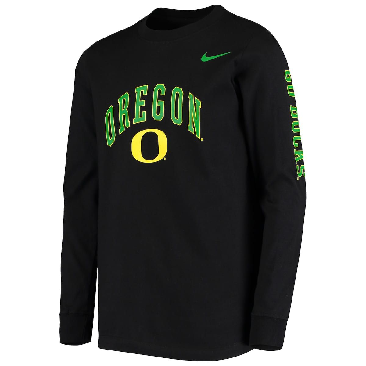 NCAA Nike Oregon Ducks Arch & Logo 2-Hit Long Sleeve T-Shirt