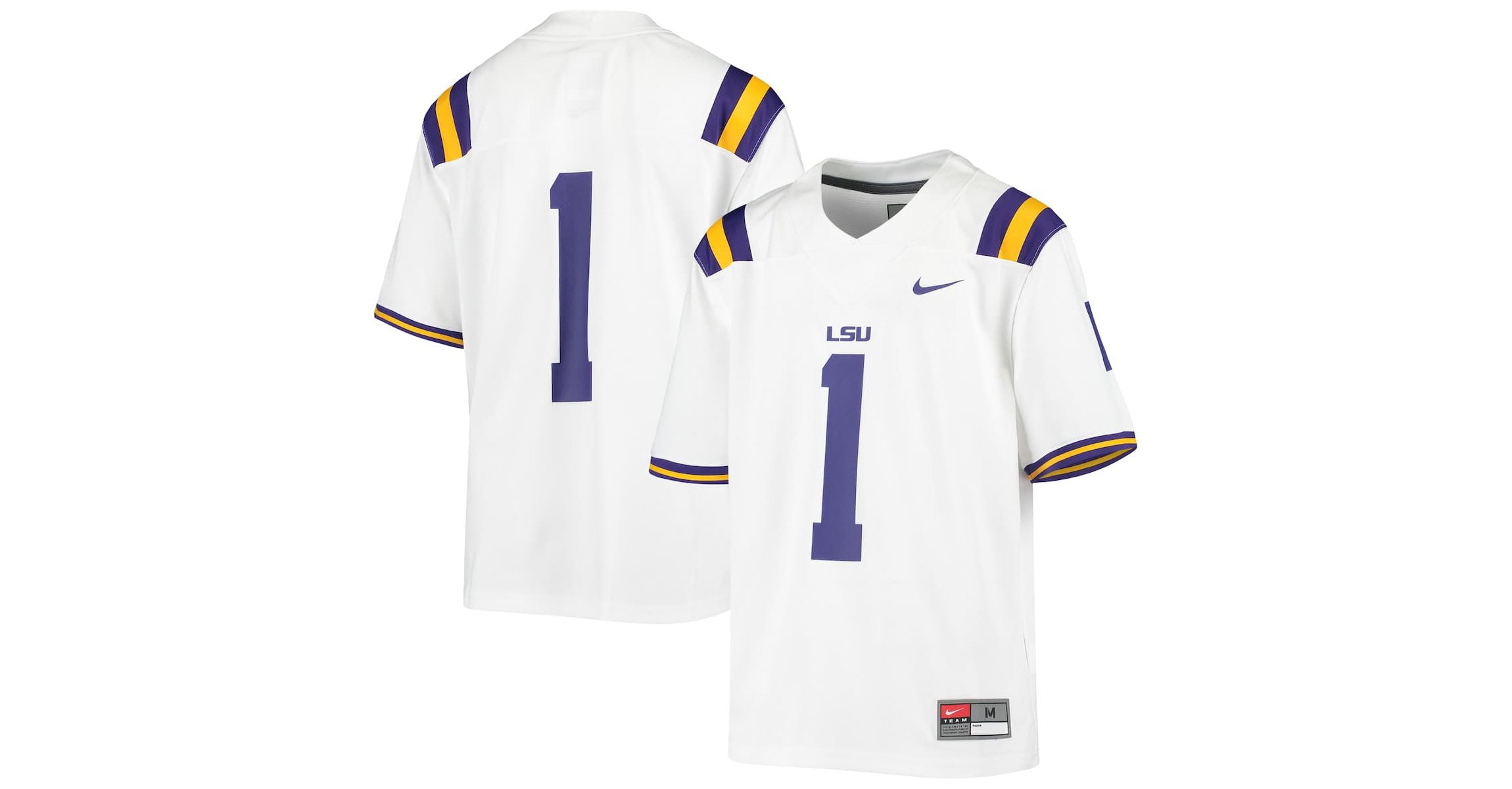 NCAA Nike #1 LSU Tigers Untouchable Football Jersey