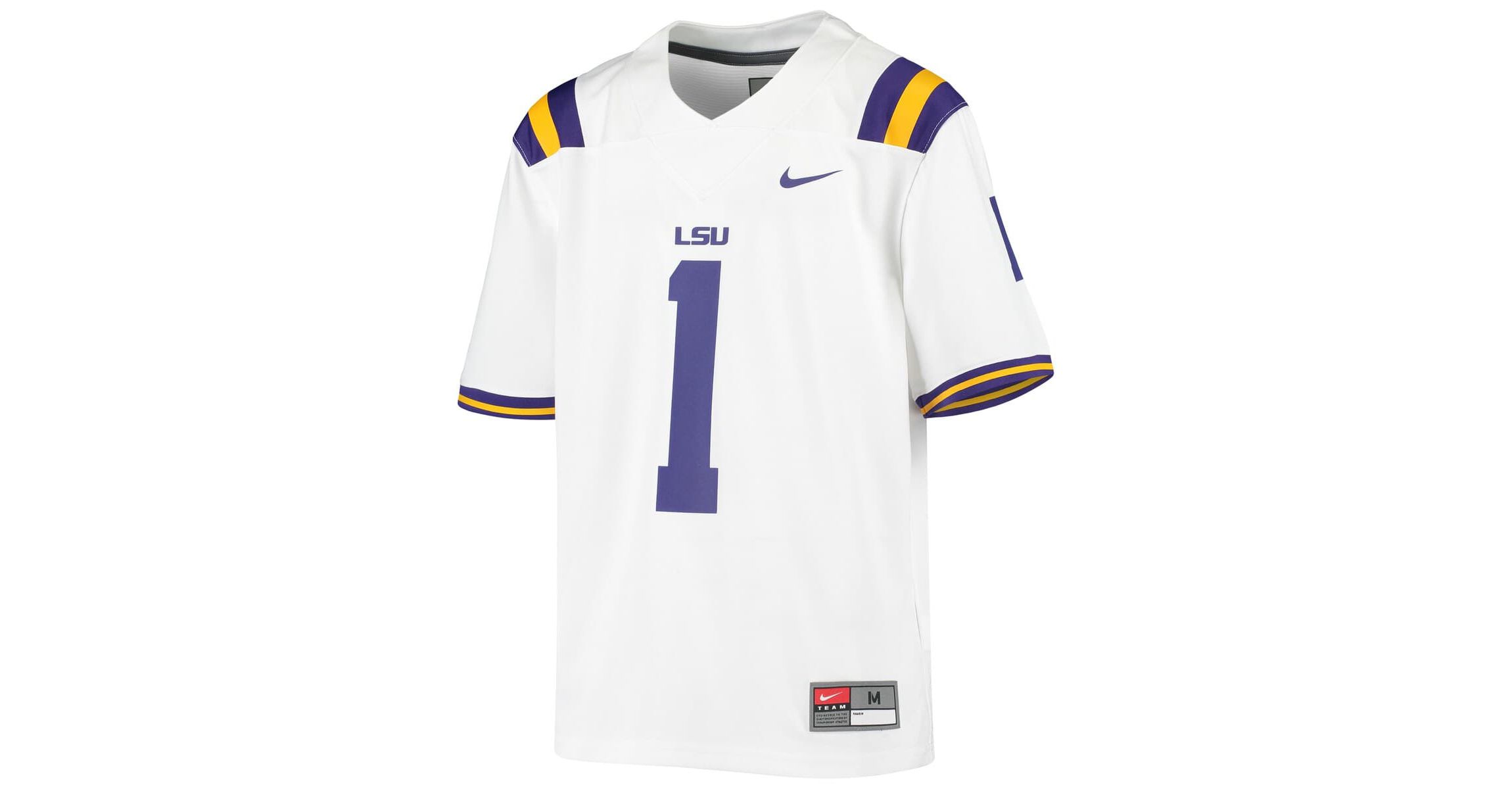 NCAA Nike #1 LSU Tigers Untouchable Football Jersey