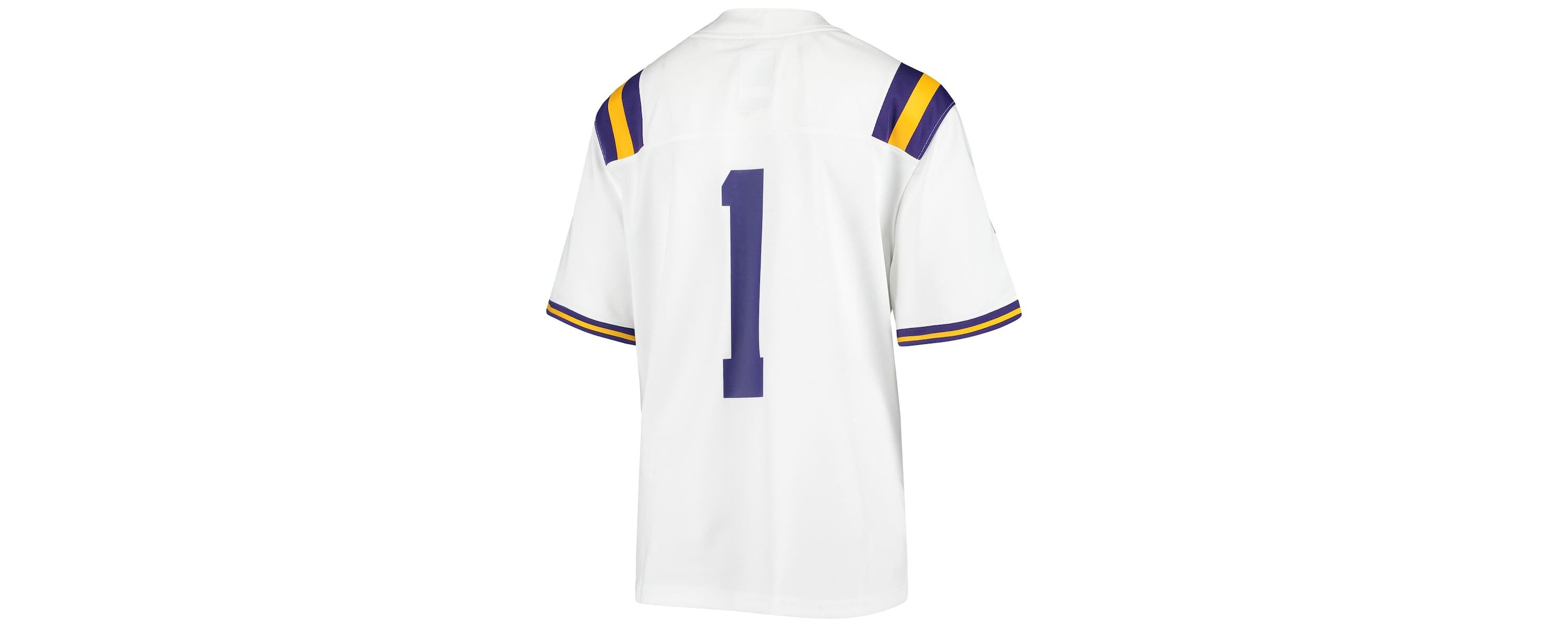 NCAA Nike #1 LSU Tigers Untouchable Football Jersey