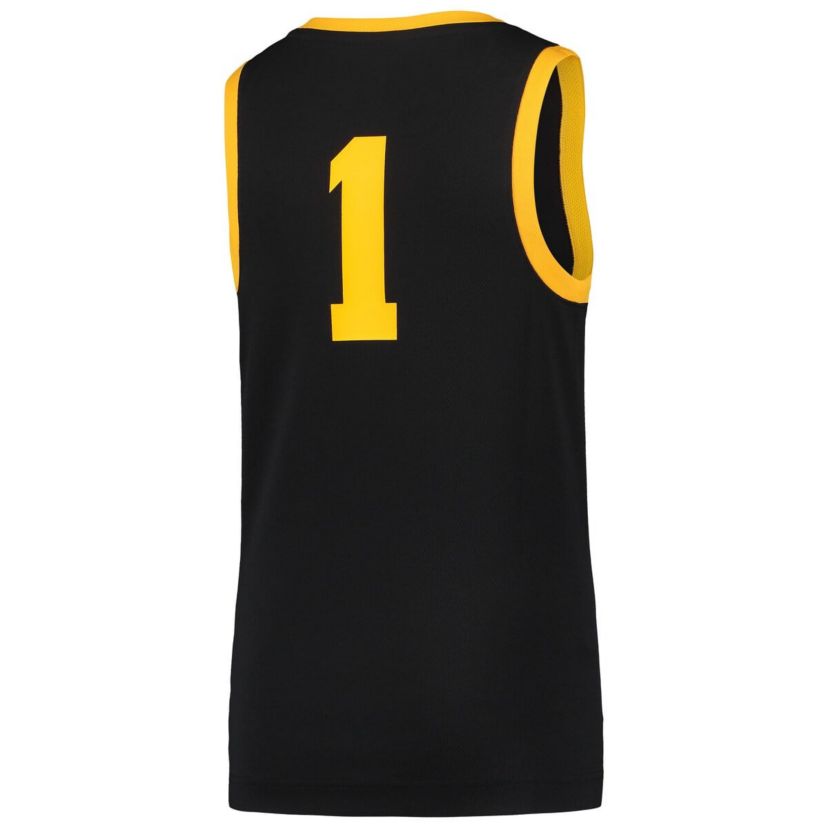NCAA Nike #1 Iowa Hawkeyes Team Replica Basketball Jersey