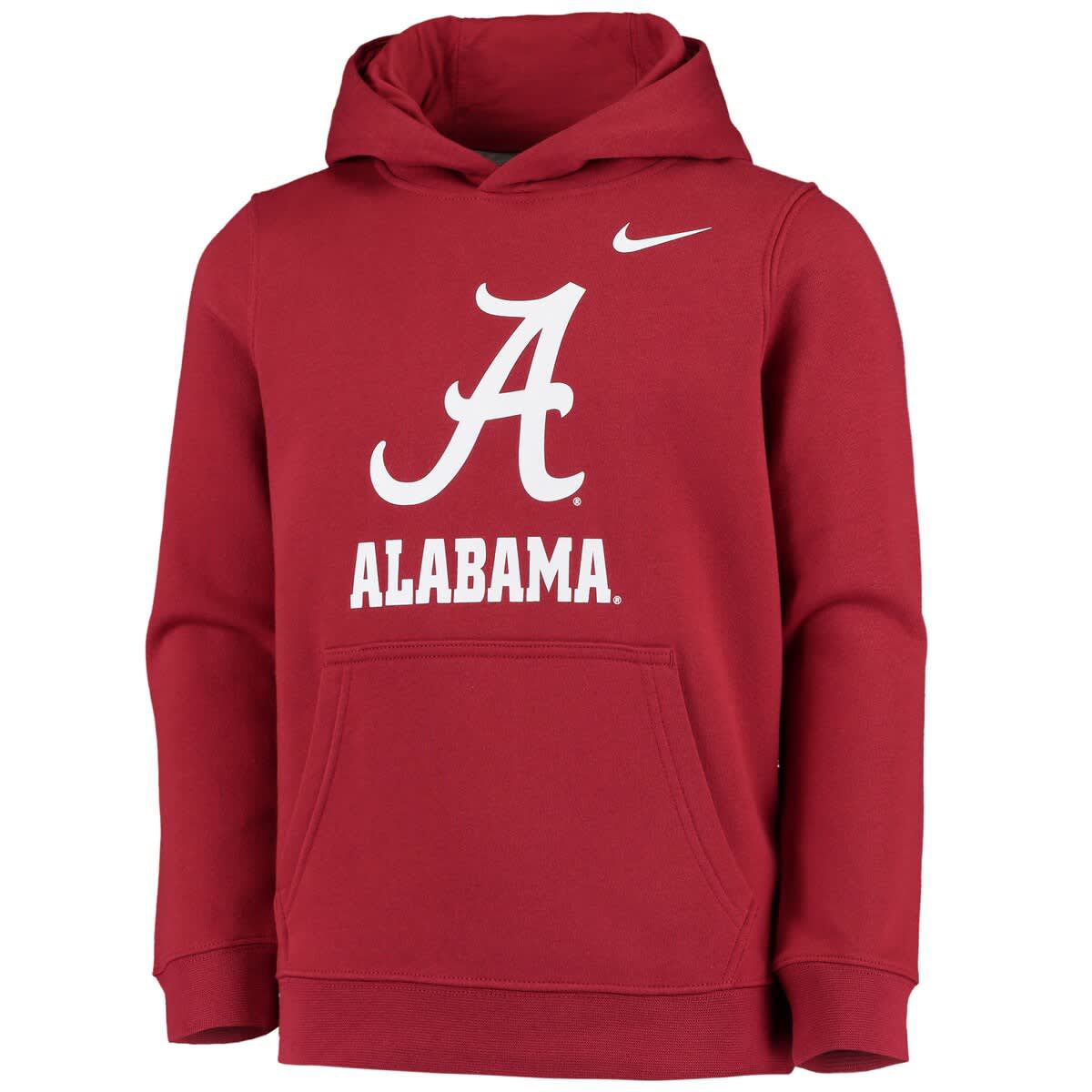 Alabama Crimson Tide NCAA Nike Alabama Tide Stadium Club Fleece Pullover Hoodie