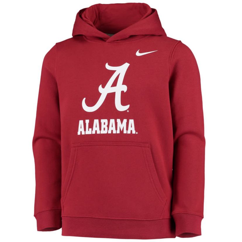 Alabama Crimson Tide NCAA Nike Alabama Tide Stadium Club Fleece Pullover Hoodie