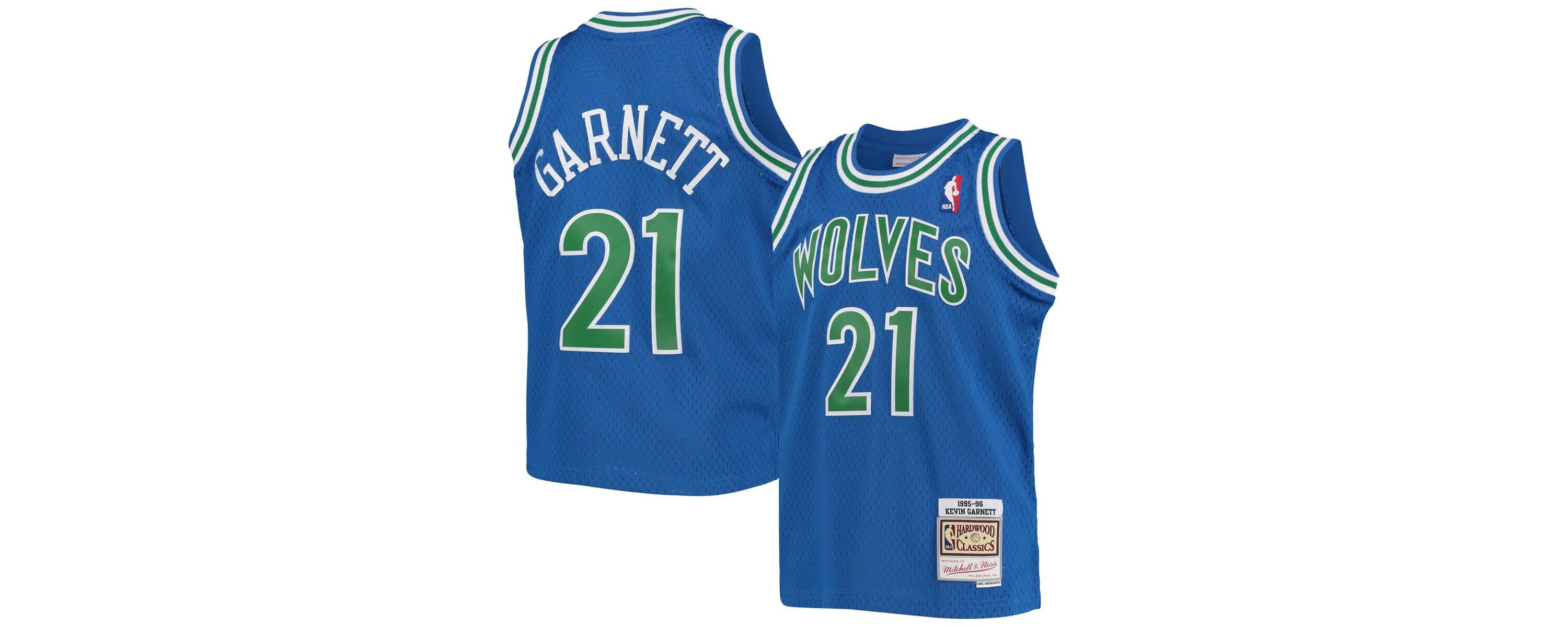 NBA Kevin Garnett Minnesota Timberwolves 1995-96 Hardwood Classics Swingman Jersey