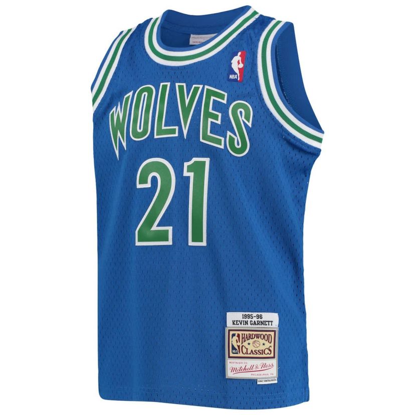 NBA Kevin Garnett Minnesota Timberwolves 1995-96 Hardwood Classics Swingman Jersey