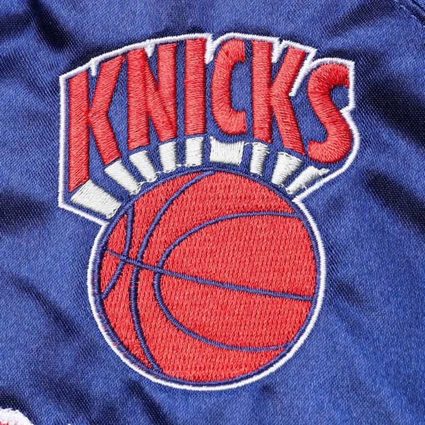 NBA New York Knicks Hardwood Classics Satin Raglan Full-Snap Jacket
