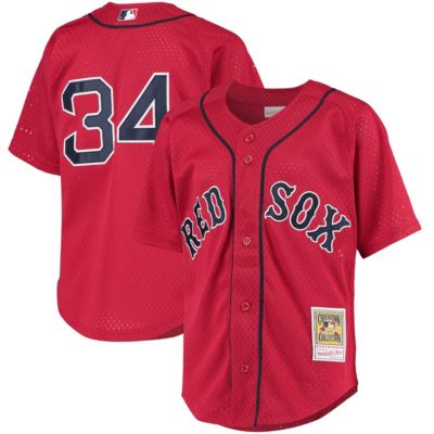 Mitchell & Ness Boston Red Sox Youth MLB David Ortiz Boston Sox Cooperstown Collection Batting Practice Jersey, Medium