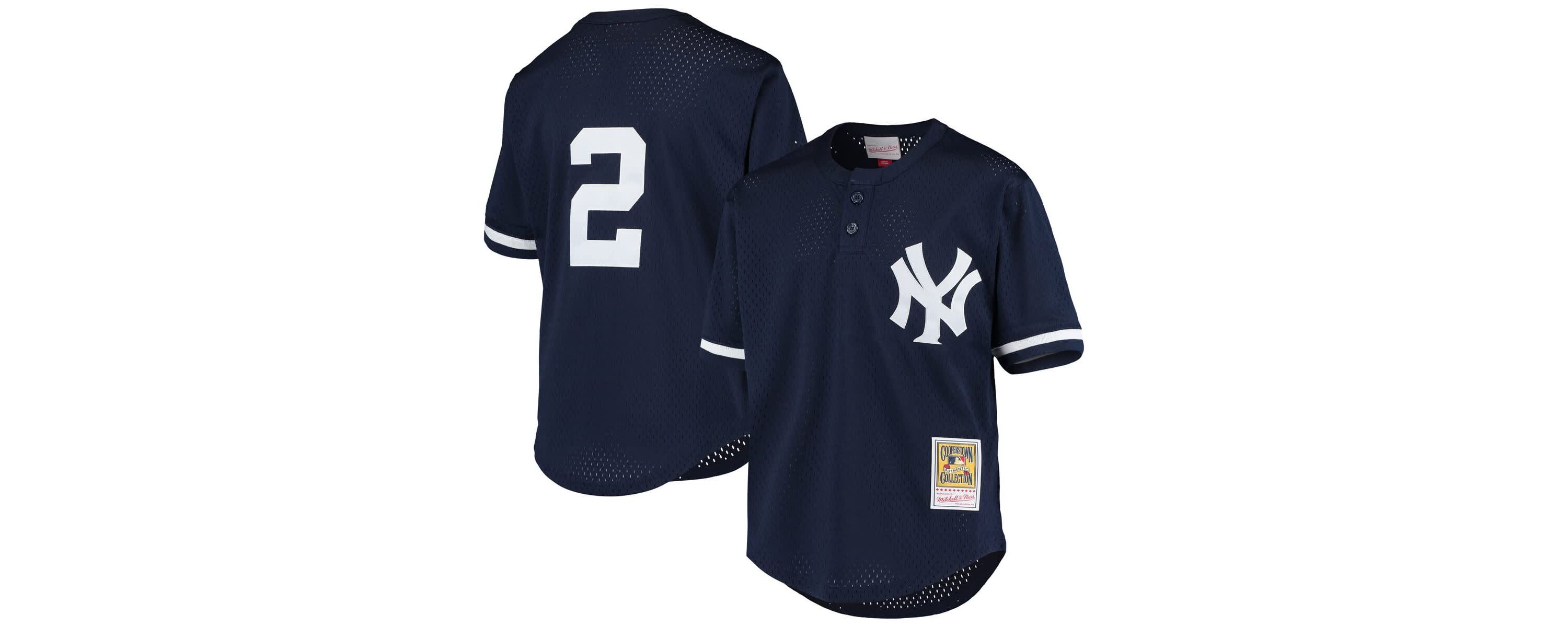 MLB Derek Jeter New York Yankees Cooperstown Collection Mesh Batting Practice Jersey
