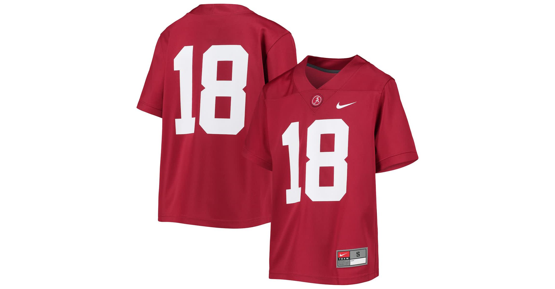 Alabama Crimson Tide NCAA Nike #18 Alabama Tide Untouchable Football Team Jersey