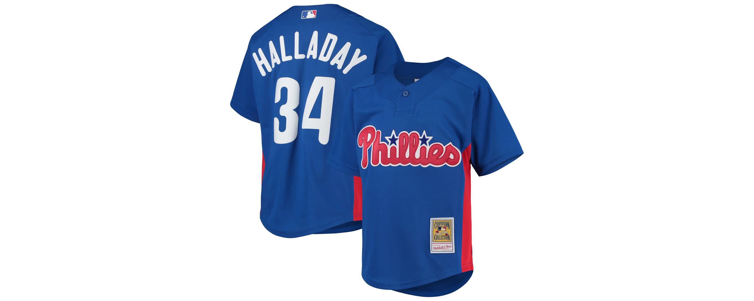MLB Roy Halladay Philadelphia Phillies Cooperstown Collection Mesh Batting Practice Jersey