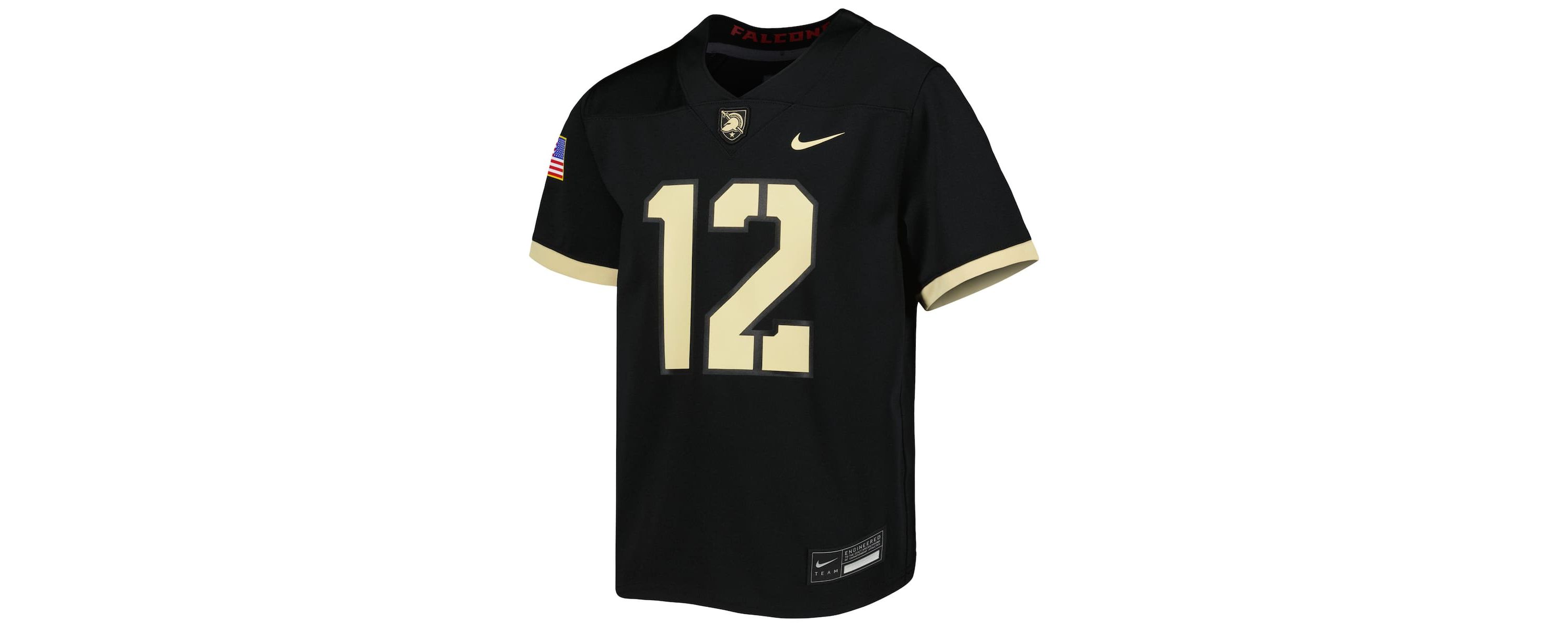 Army Black Knights NCAA Nike #12 Army Knights 1st Armored Division Old Ironsides Untouchable Football Jersey