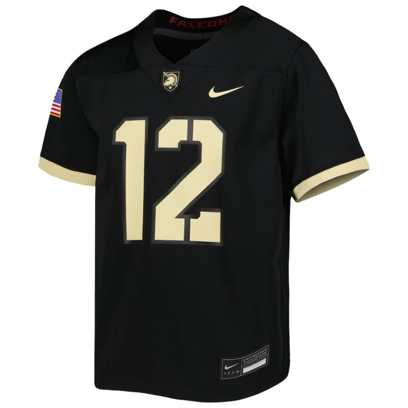 Army Black Knights NCAA Nike #12 Army Knights 1st Armored Division Old Ironsides Untouchable Football Jersey