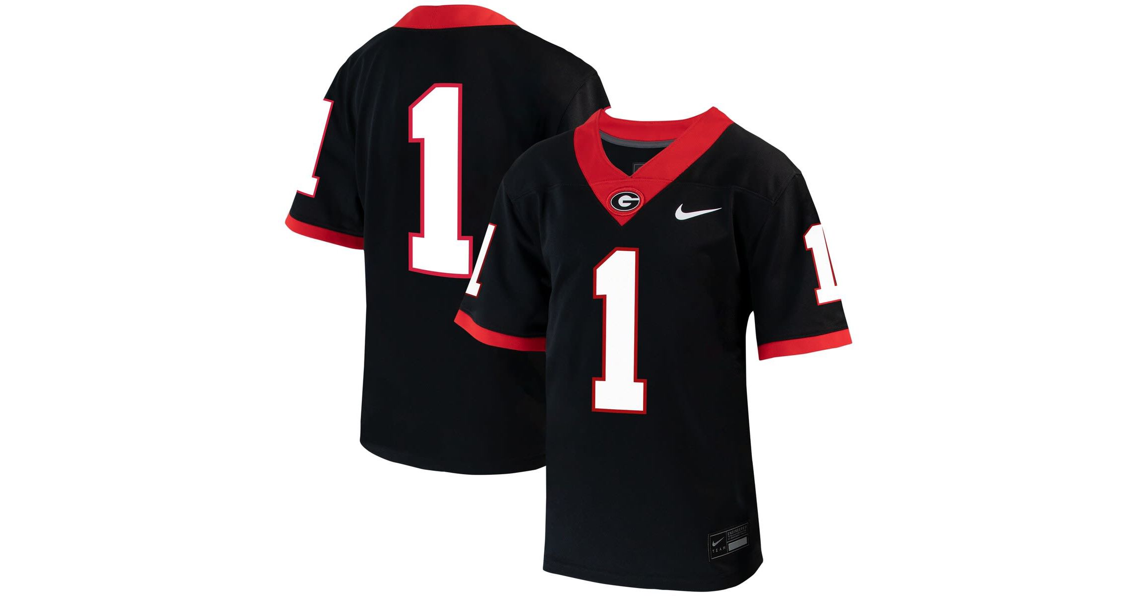 NCAA Nike #1 Georgia Bulldogs Untouchable Football Jersey