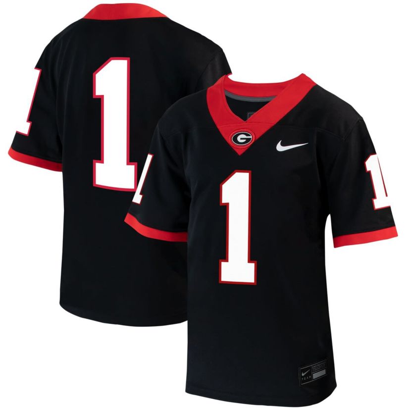 NCAA Nike #1 Georgia Bulldogs Untouchable Football Jersey