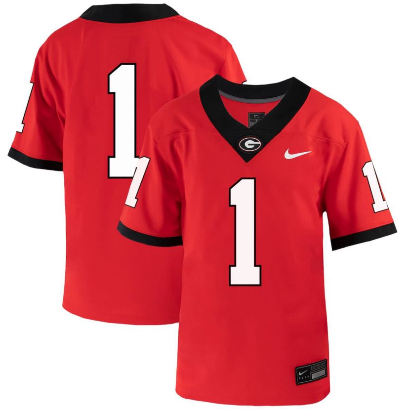 NCAA Nike #1 Georgia Bulldogs 1st Armored Division Old Ironsides Untouchable Football Jersey