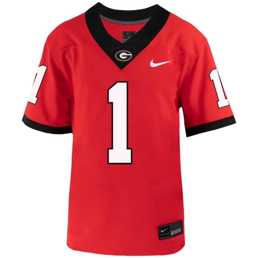 NCAA Nike #1 Georgia Bulldogs 1st Armored Division Old Ironsides Untouchable Football Jersey