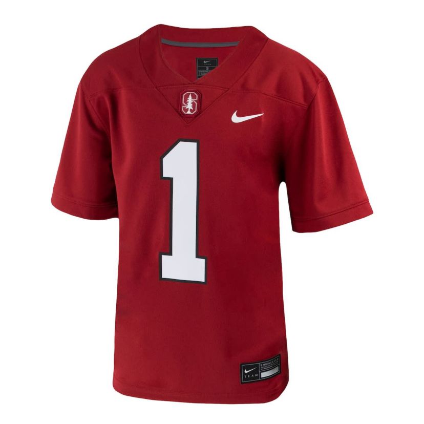 Stanford Cardinal NCAA Nike #1 Stanford 1st Armored Division Old Ironsides Untouchable Football Jersey