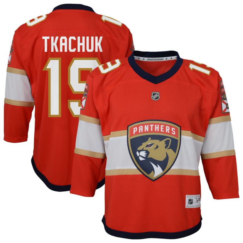 NHL Matthew Tkachuk Florida Panthers Home Replica Player Jersey
