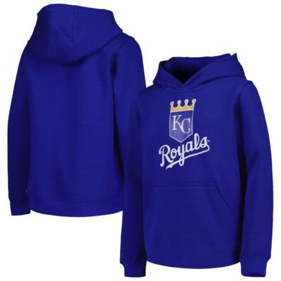 Outerstuff Youth MLB Kansas City Royals Team Primary Logo Pullover Hoodie, Small