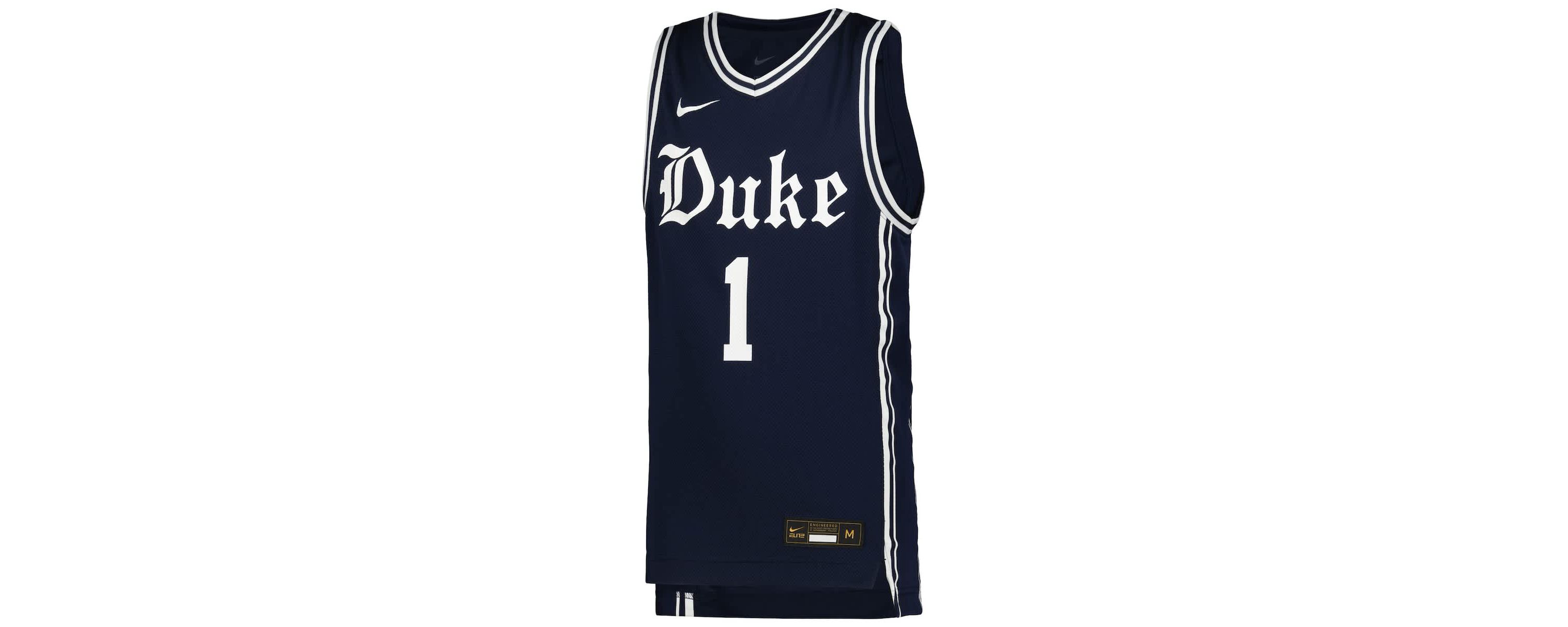 Duke Blue Devils NCAA Nike #1 Duke Devils Icon Replica Basketball Jersey