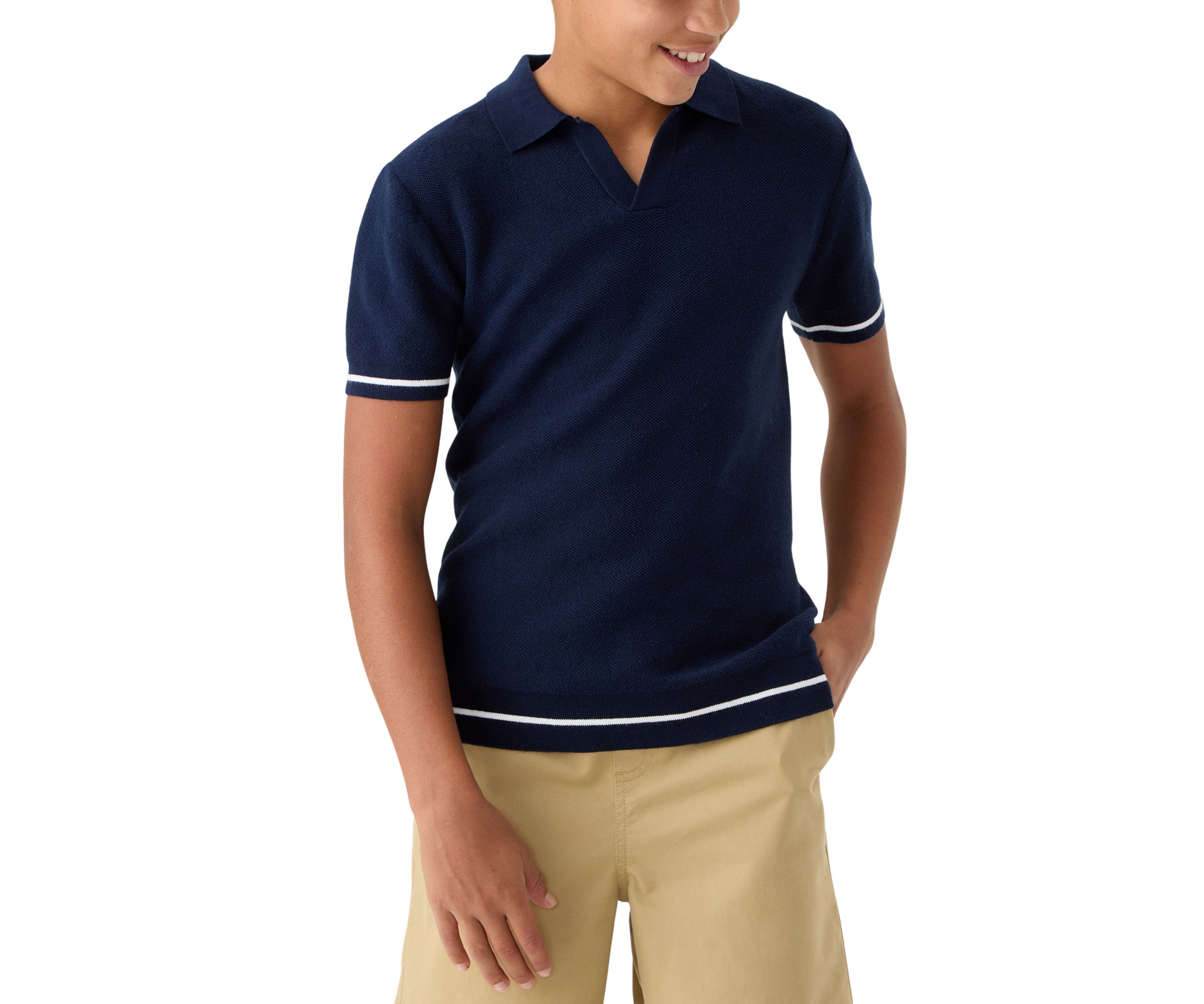 Boys 8-20 Sweater Knit Polo Shirt