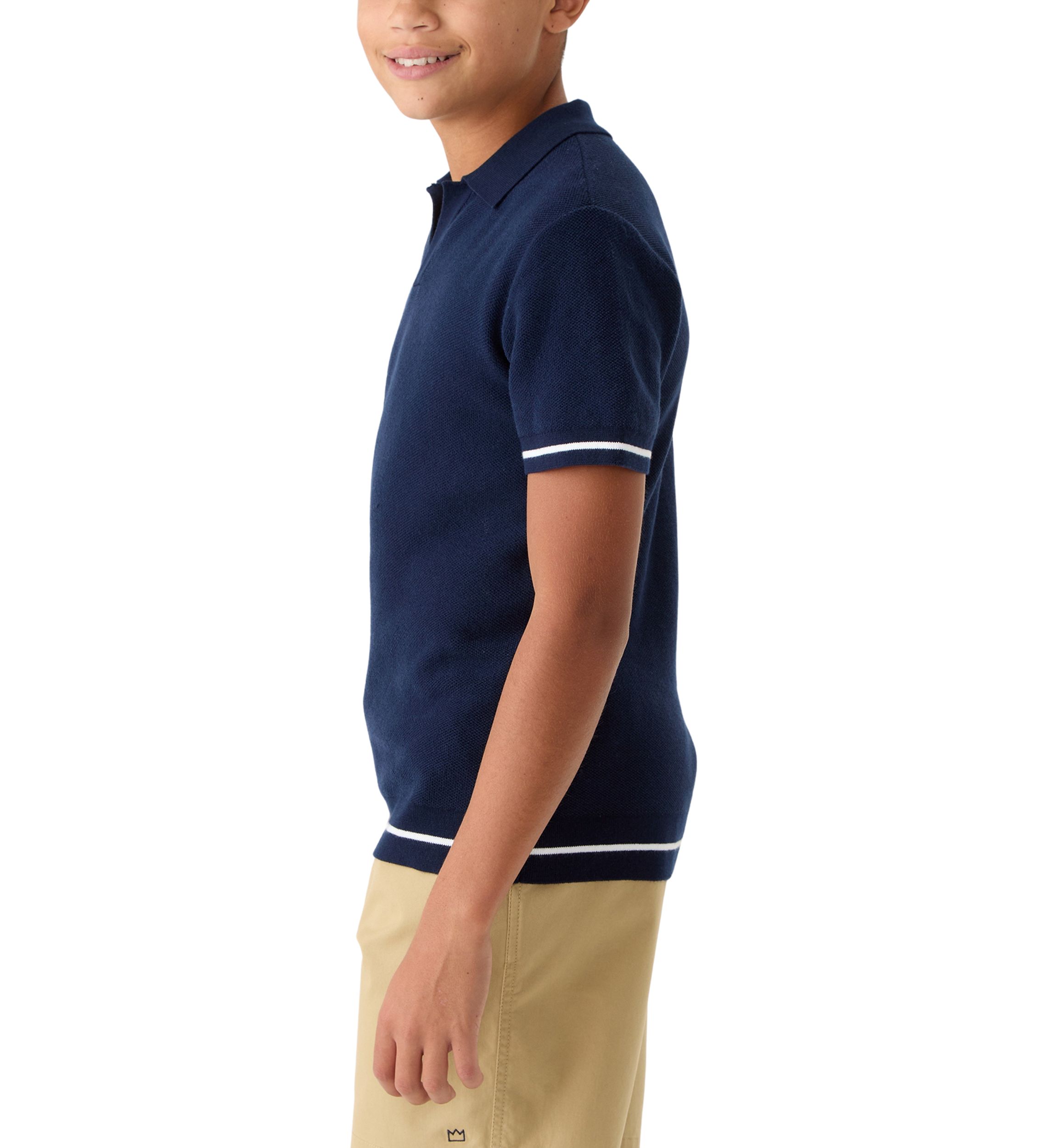 Boys 8-20 Sweater Knit Polo Shirt