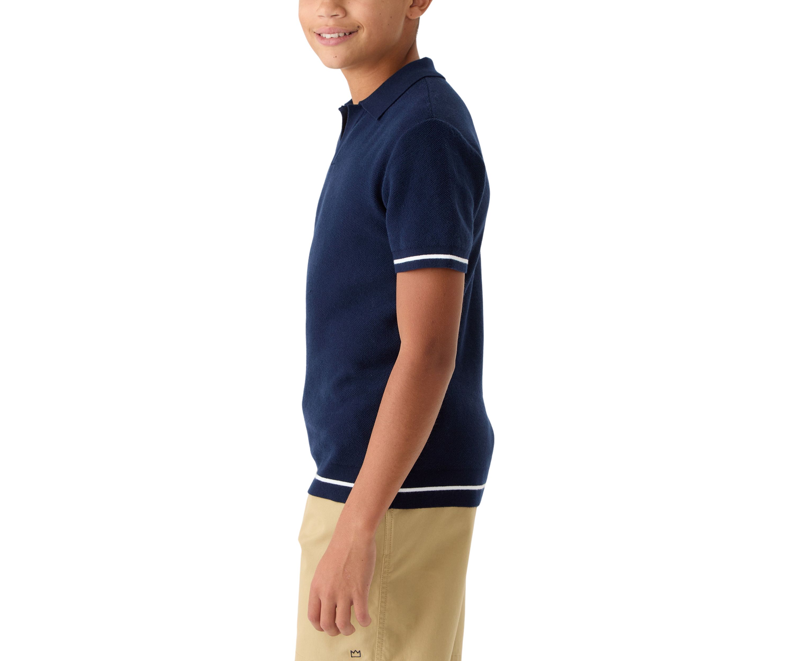Boys 8-20 Sweater Knit Polo Shirt