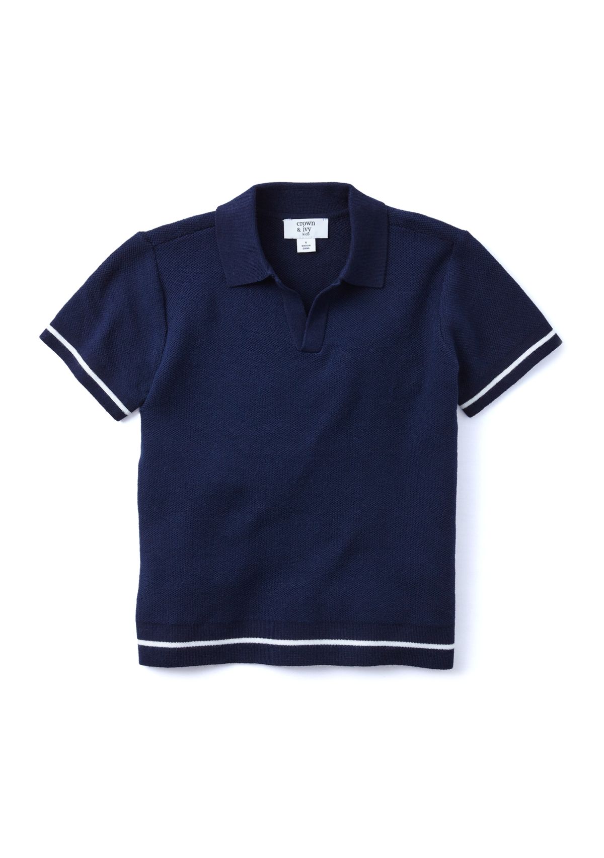 Boys 4-7 Short Sleeve Sweater Polo Shirt 