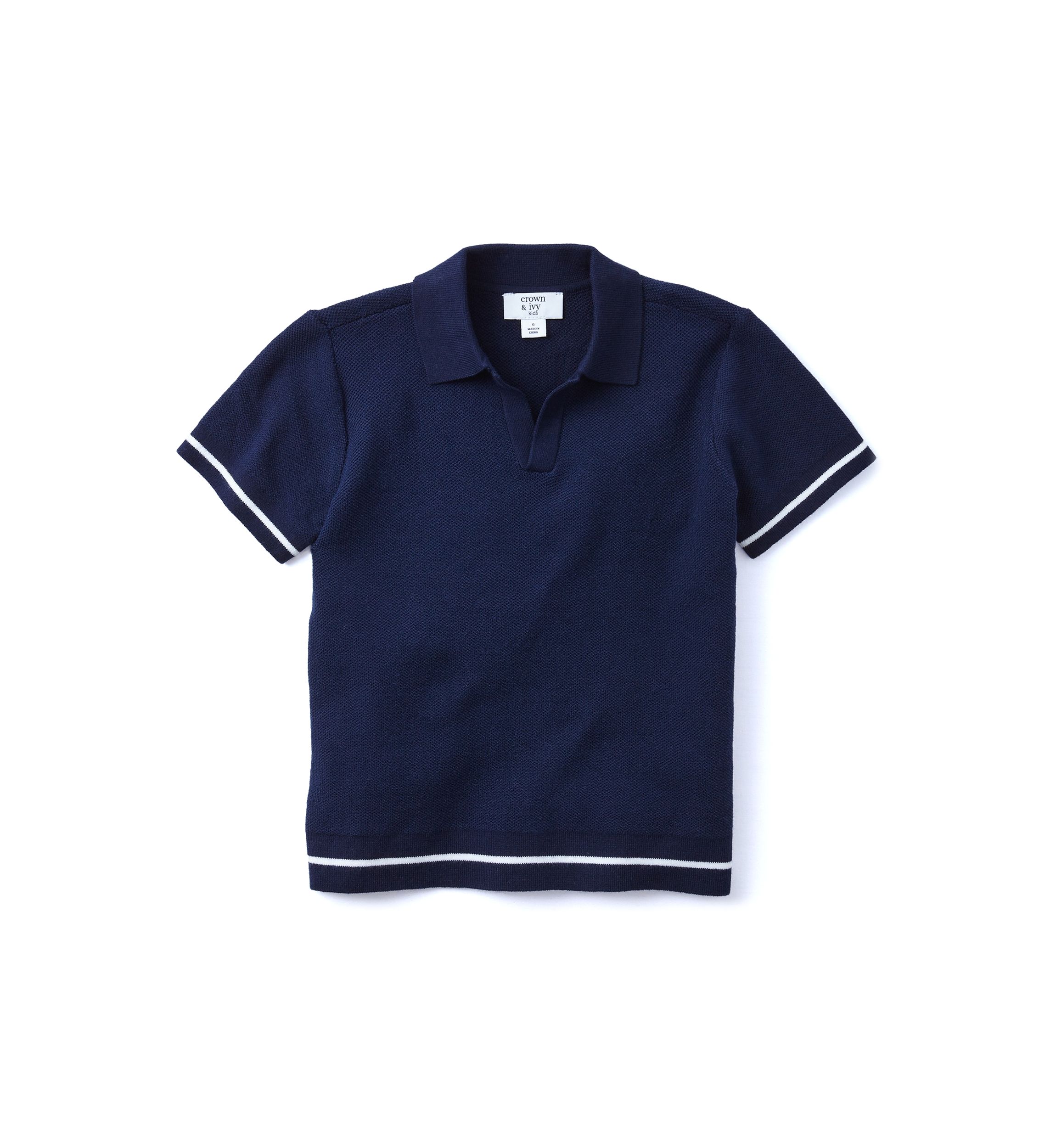 Boys 4-7 Short Sleeve Sweater Polo Shirt 