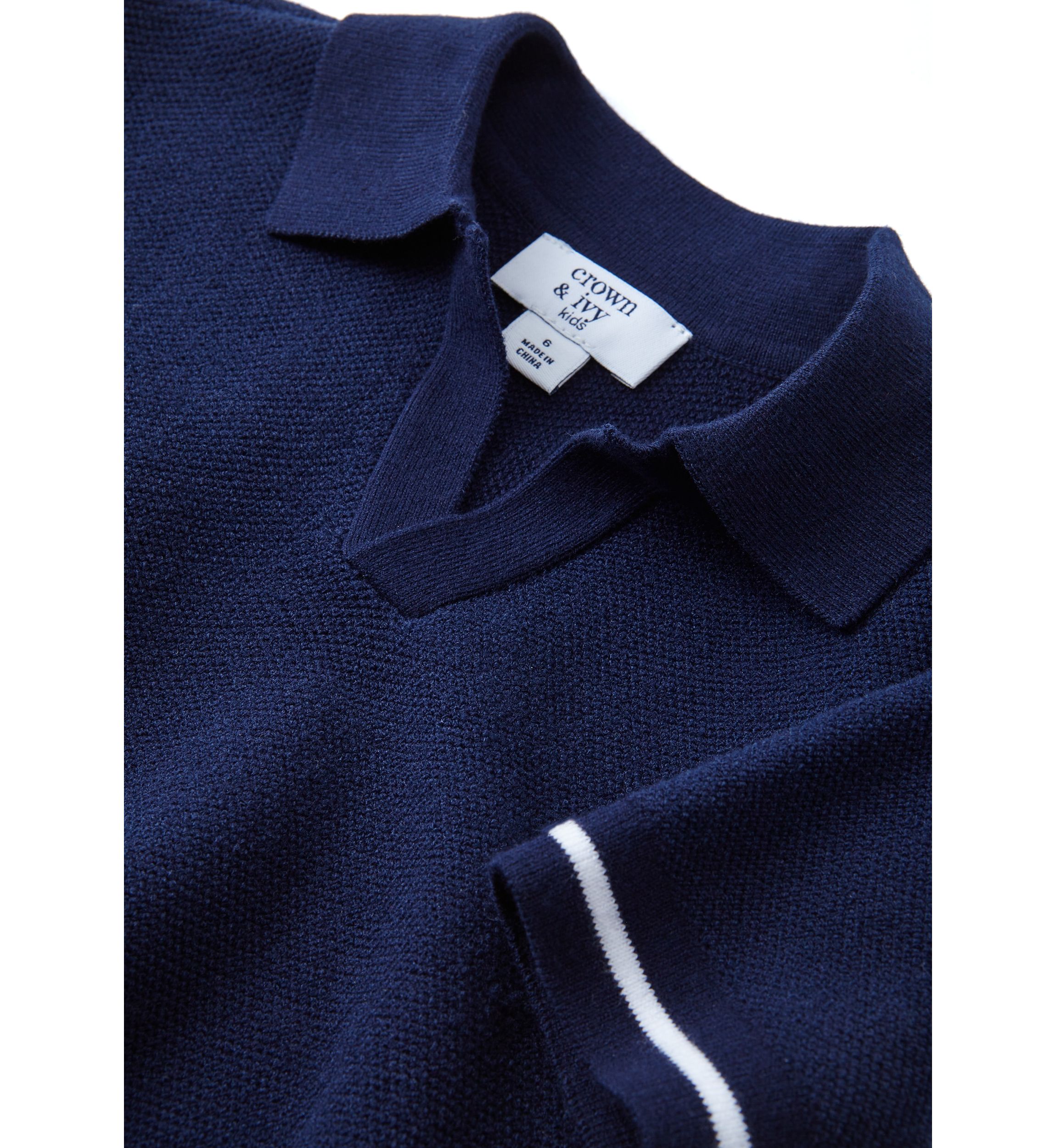 Boys 4-7 Short Sleeve Sweater Polo Shirt 