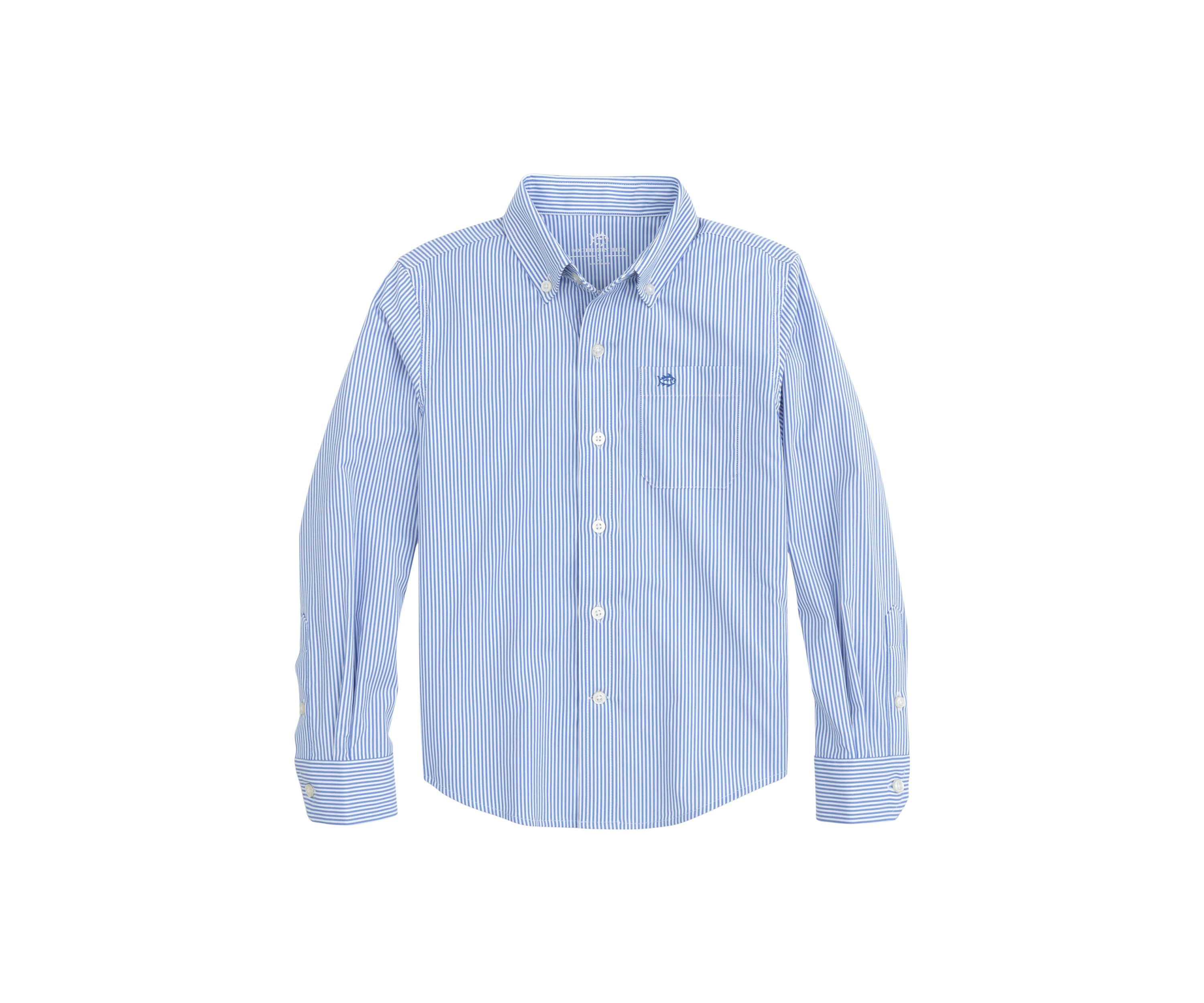 Boys 8-20 Long Sleeve Stripe Sport Shirt 