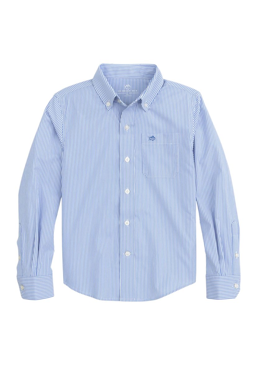 Boys 8-20 Long Sleeve Stripe Sport Shirt 