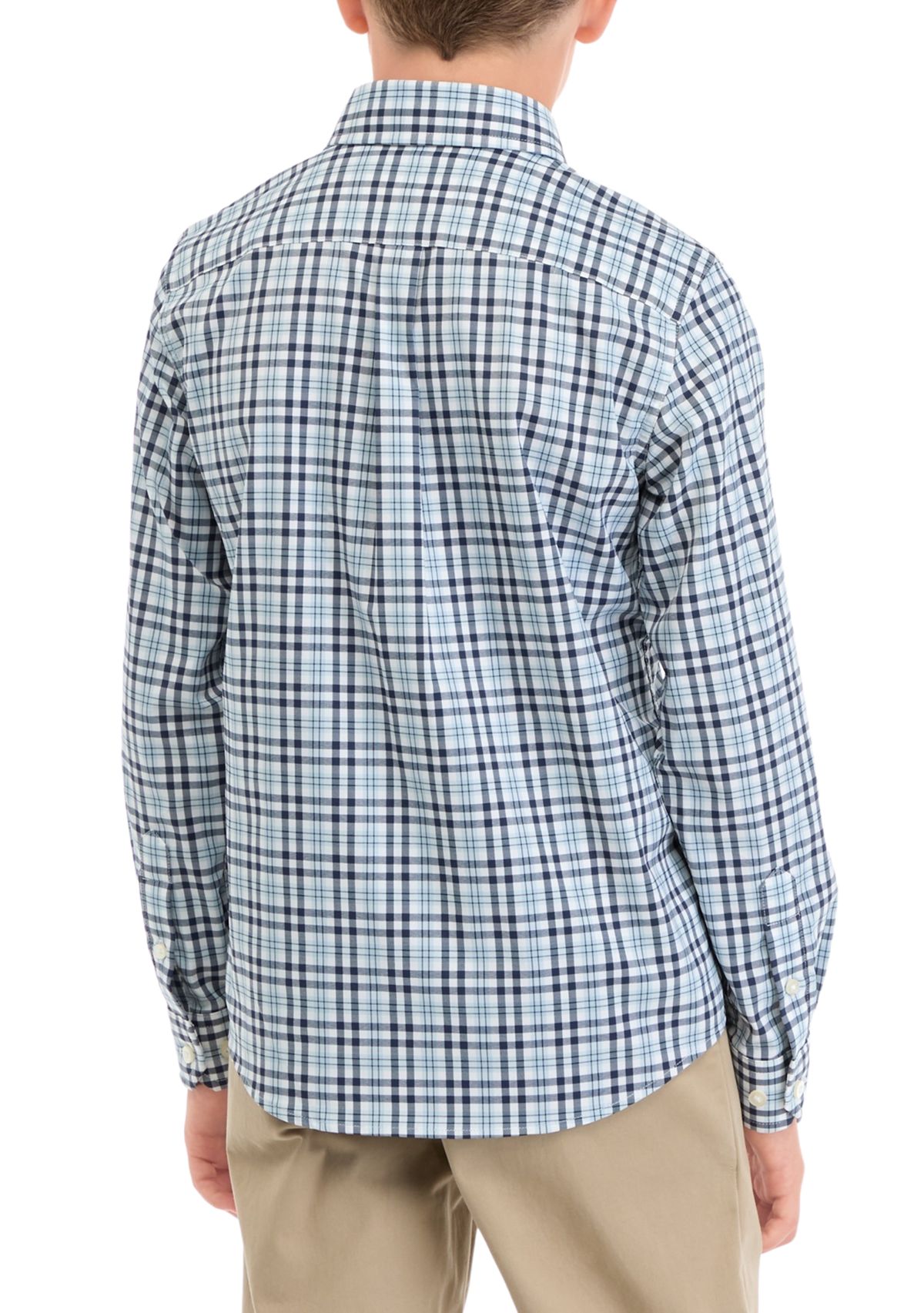 Boys 8-20 Button Down Printed Sport Shirt