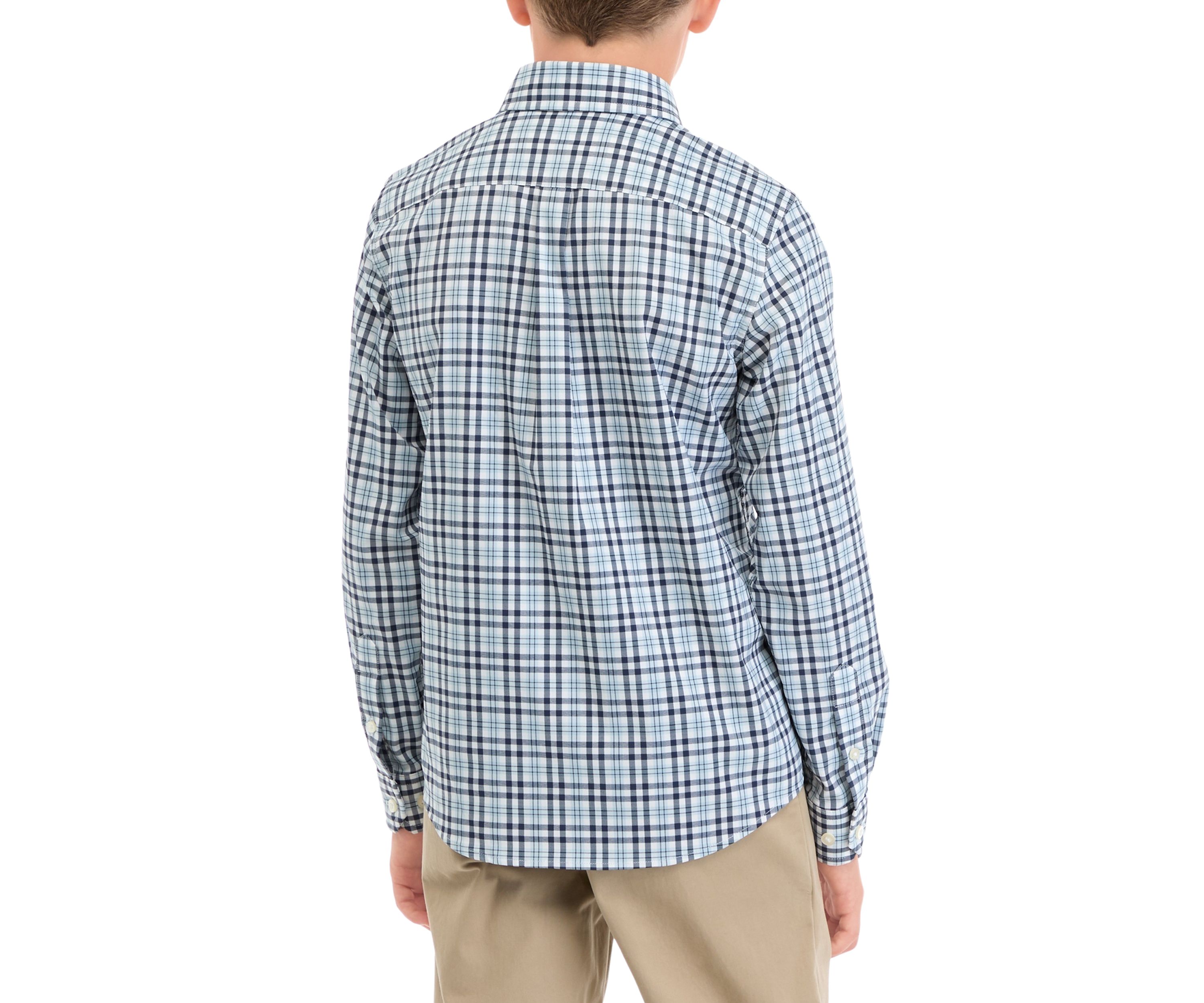 Boys 8-20 Button Down Printed Sport Shirt