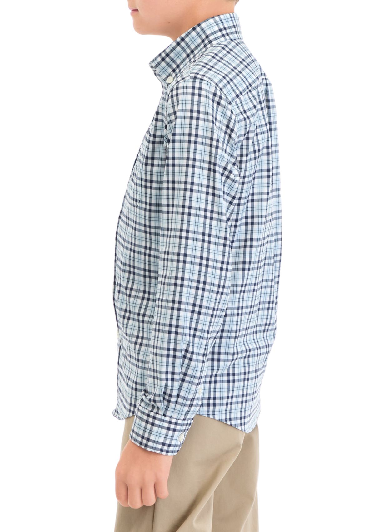 Boys 8-20 Button Down Printed Sport Shirt