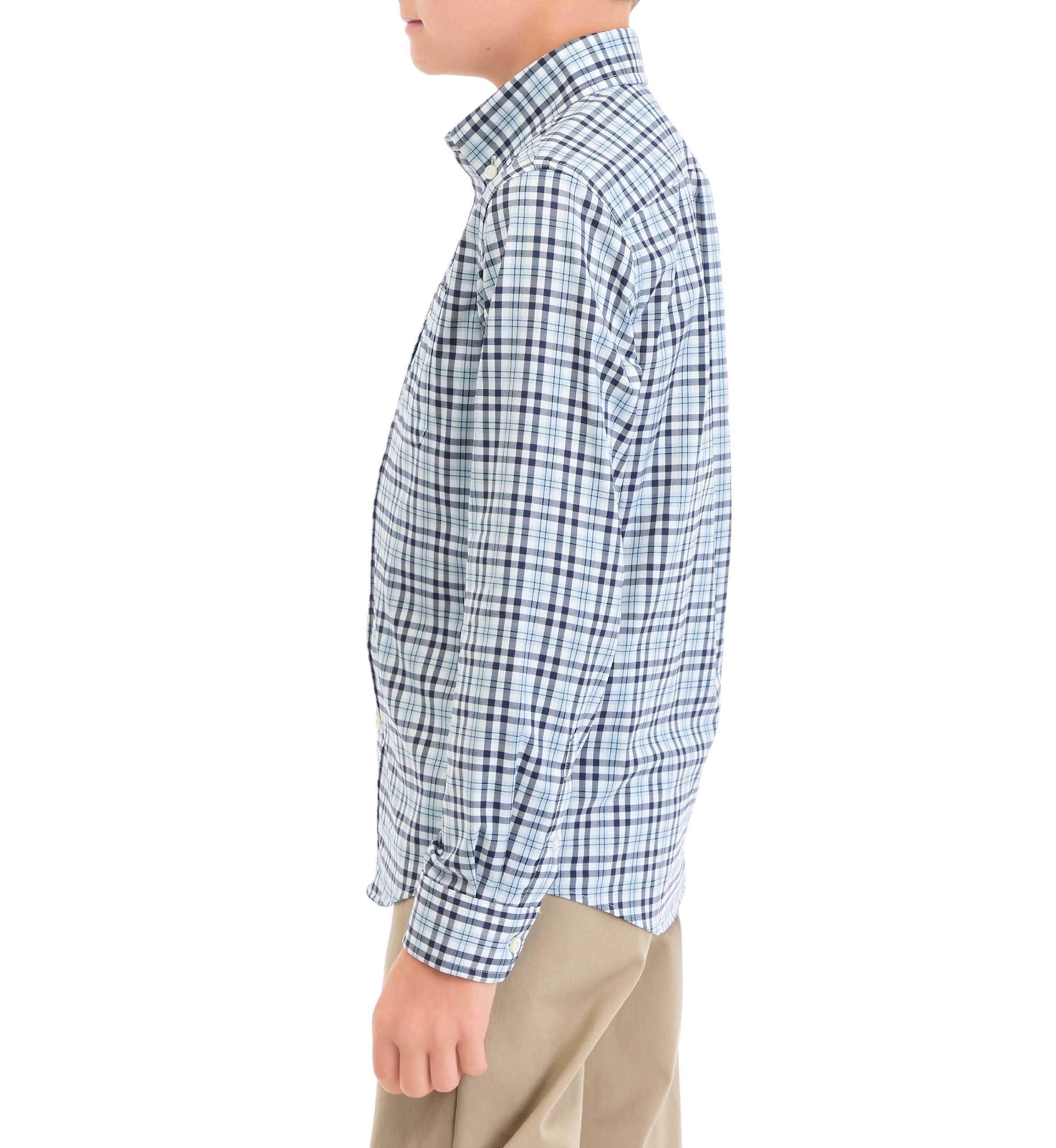 Boys 8-20 Button Down Printed Sport Shirt