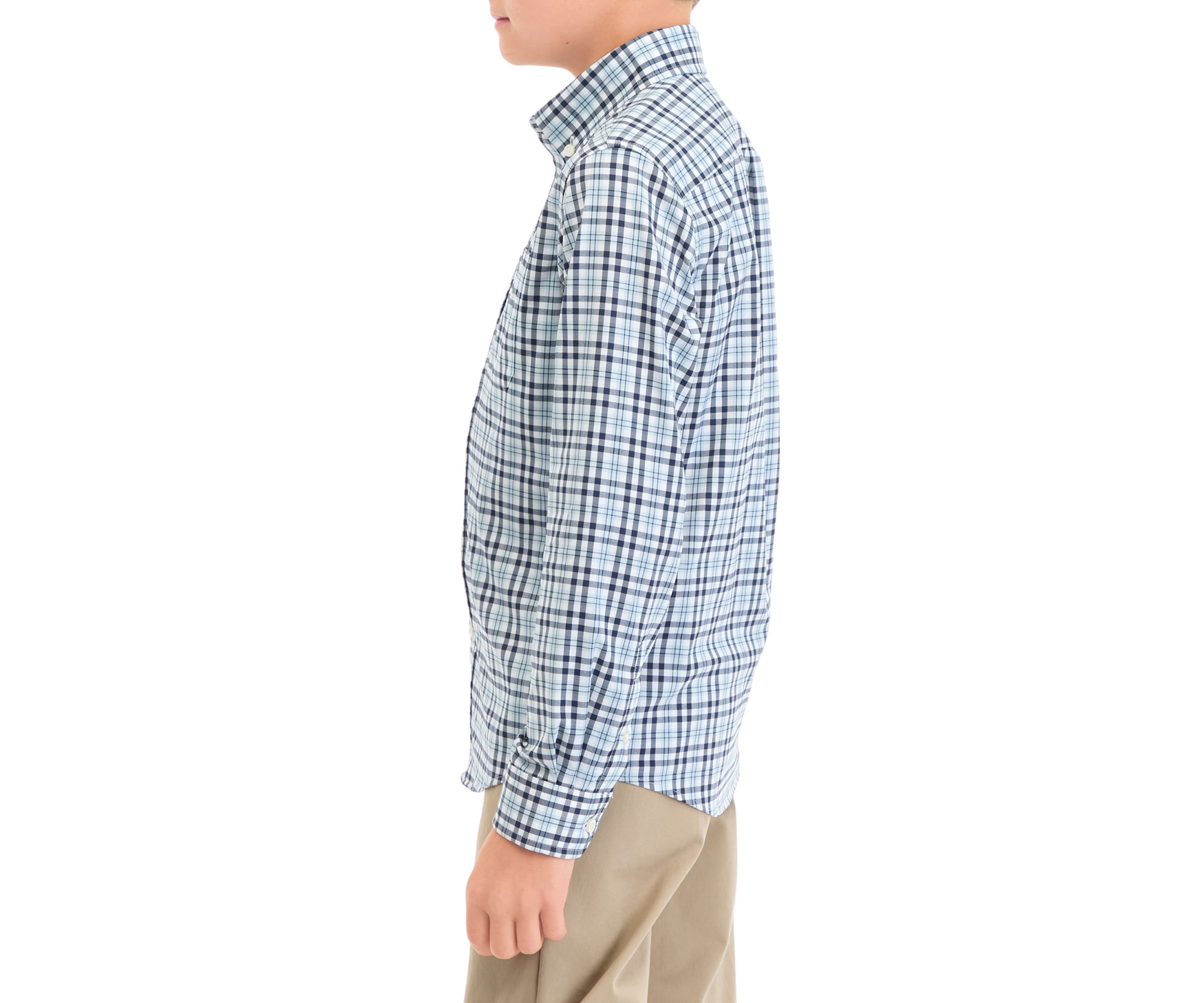 Boys 8-20 Button Down Printed Sport Shirt