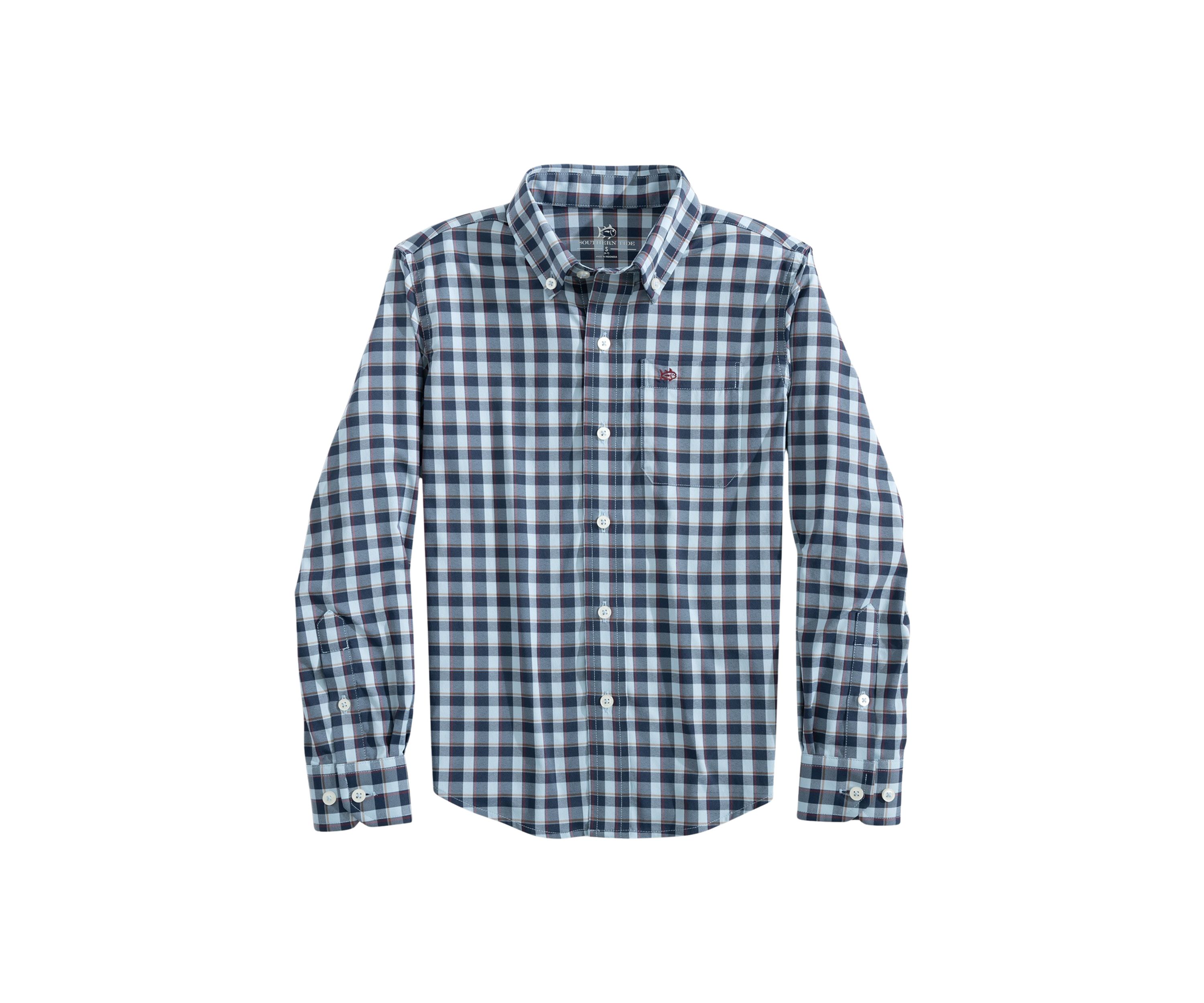 Boys 8-20 Plaid Sport Shirt 