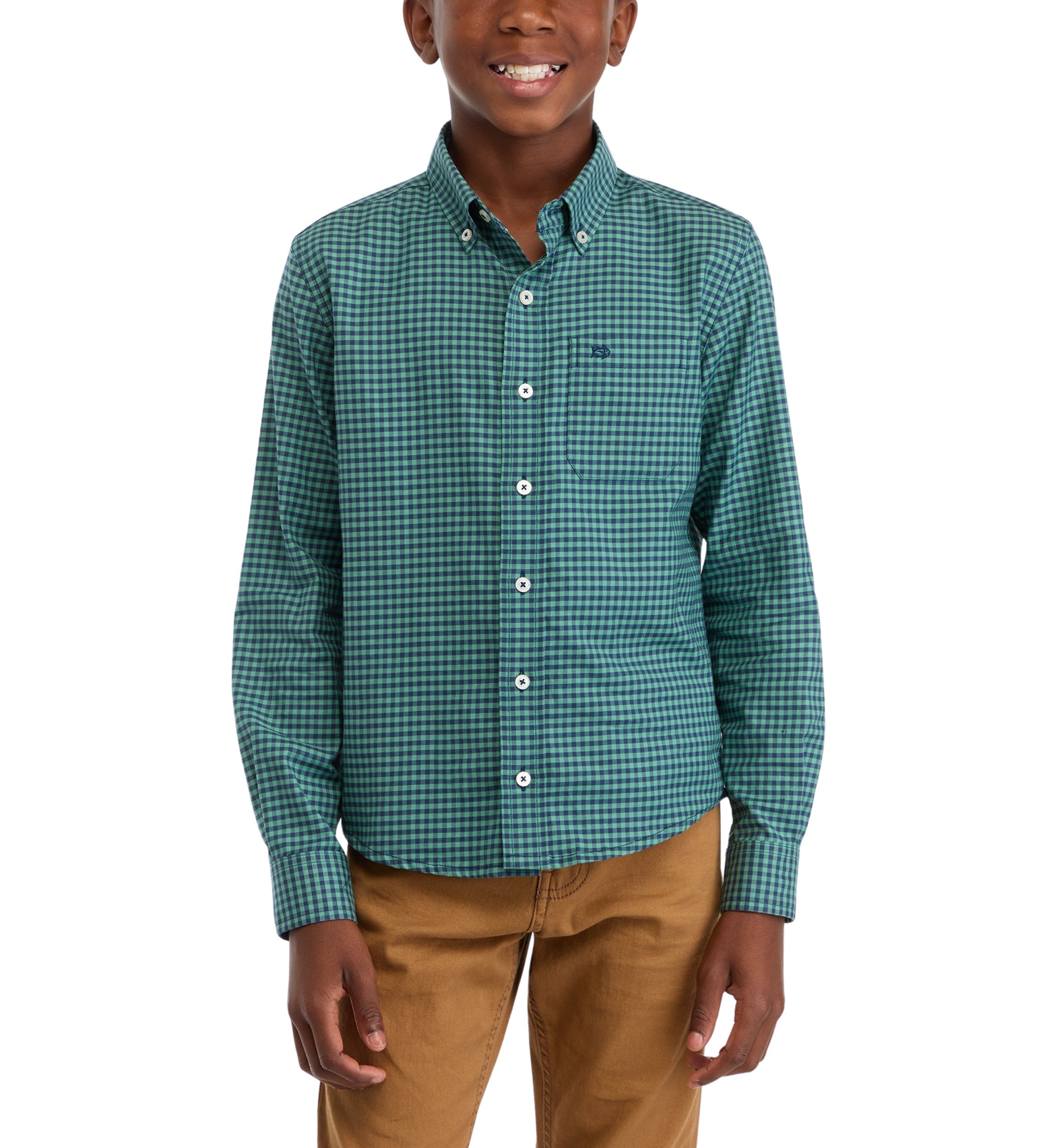 Boys 8-20 Plaid Sportshirt 