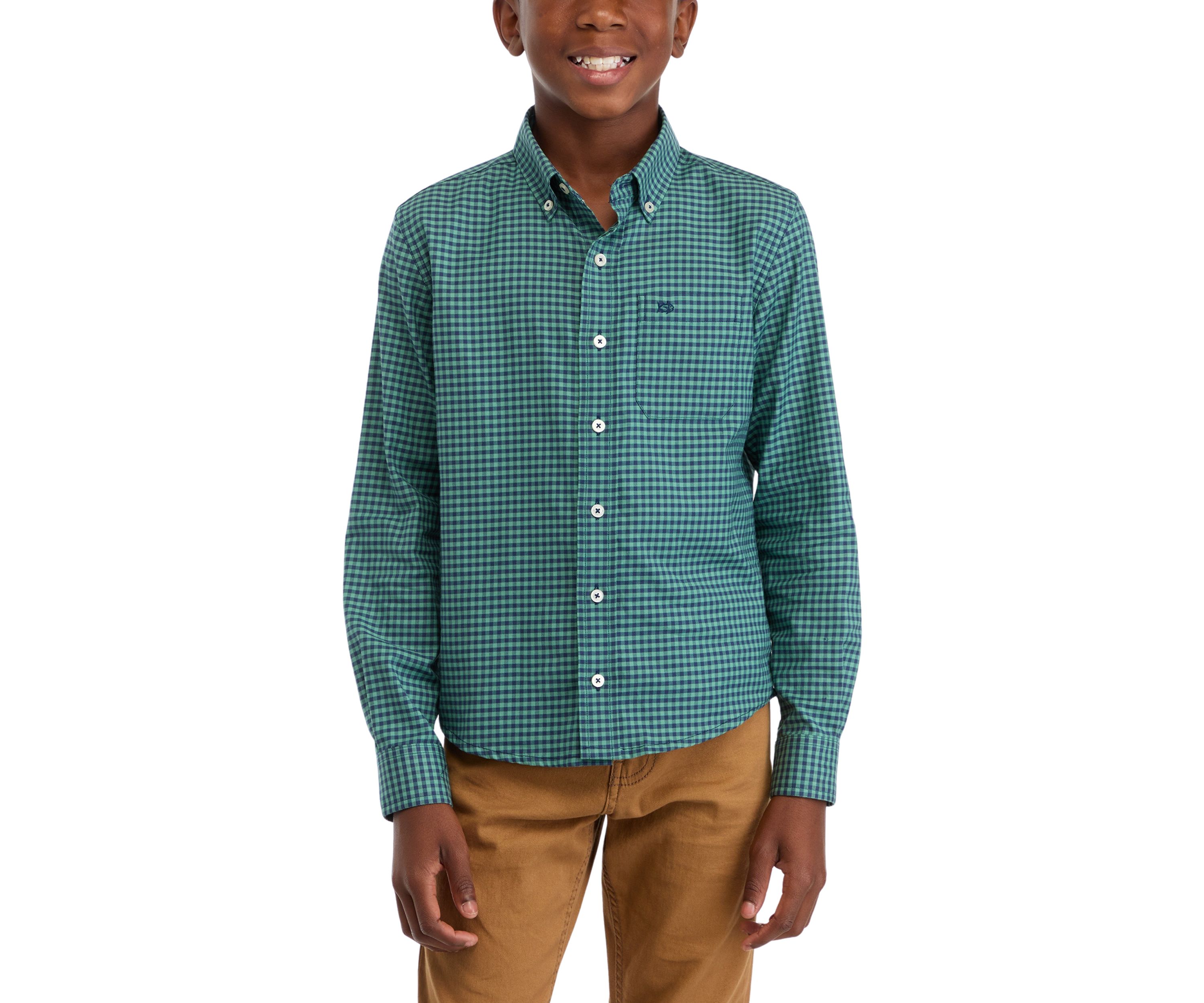 Boys 8-20 Plaid Sportshirt 
